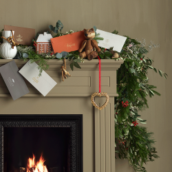 Rosendahl Karen Blixen Julehjerte - 12 cm. - Guld