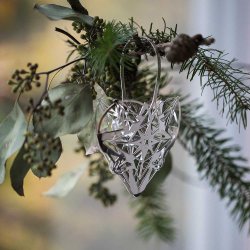 Rosendahl Karen Blixen Julehjerte - 25,6 cm. - Slv