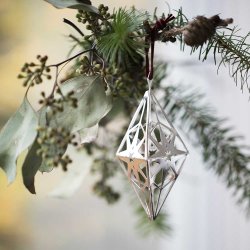 Rosendahl Karen Blixen Harlequin Rhombe - 11,3 cm. - Slv