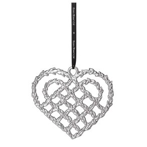 Rosendahl Karen Blixen Flettet Julehjerte - 12 cm. - Slv