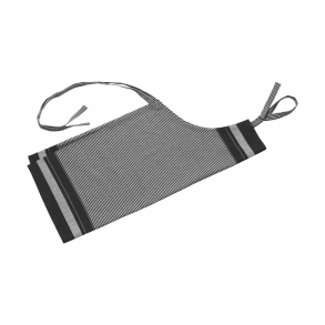 Bastian Jumbo Forklde 90x80 cm. - Sort/Natur Strib