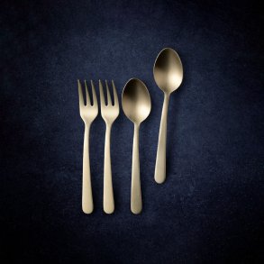 Royal Van Kempen & Begeer Teske og Kagegaffel - 4 Dele - Champagne