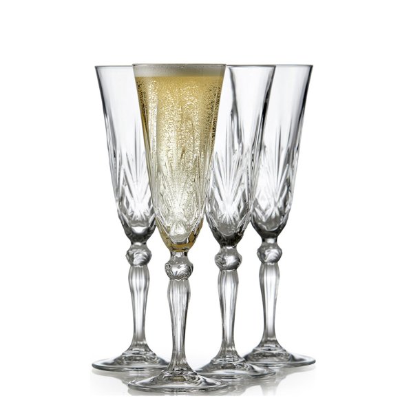 Lyngby Glas Melodia Champagne - 4 stk. - 16 cl.