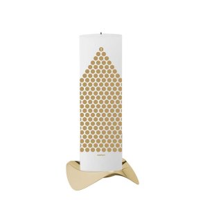 Stelton Papilio Uno Lysestage - Brstet Messing (Eksl. Lys) 