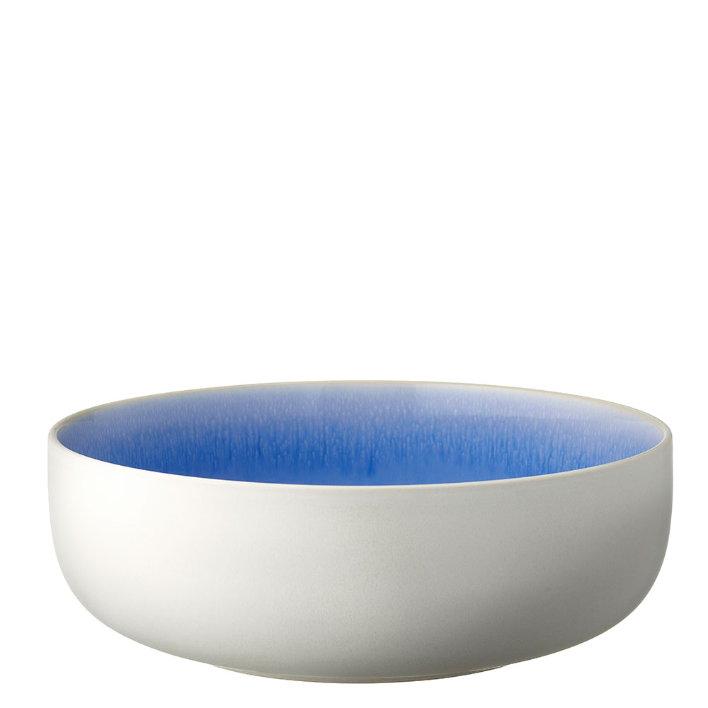 Studio Round North Salatskål Ø25 cm - Mat Hvid/Blank River