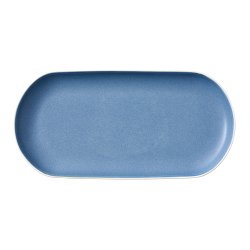 Studio Round North Serveringsfad 38x19 cm - Mat Hvid/Mat River