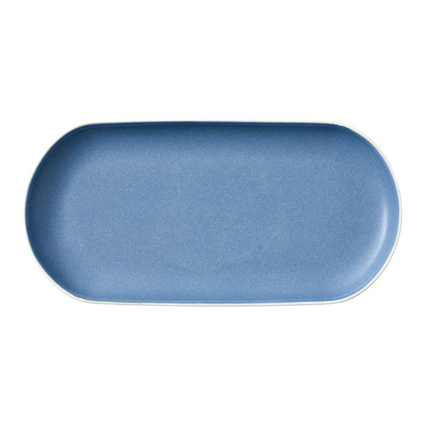 Studio Round North Serveringsfad 38x19 cm - Mat Hvid/Mat River