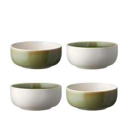 Studio Round North Sk�l �11 cm - 4 Pak - Mat Hvid/Blank Moss