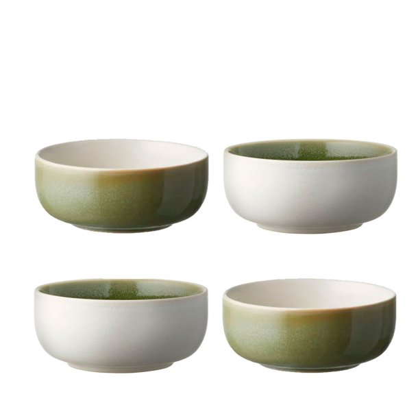 Studio Round North Sk�l �11 cm - 4 Pak - Mat Hvid/Blank Moss