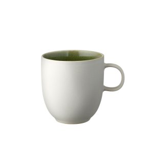 Studio Round North Krus M. Hank 33 cl. - Mat Hvid/Blank Moss