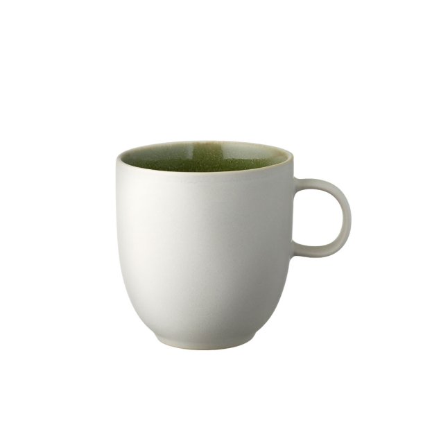 Studio Round North Krus M. Hank 33 cl. - Mat Hvid/Blank Moss