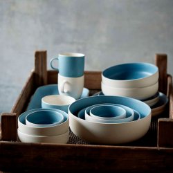 Studio Round North Krus M. Hank 33 cl. - Mat River/Mat Hvid