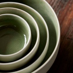 Studio Round North Sk�l �11 cm - Mat Hvid/Blank Moss