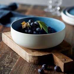 Studio Round North Sk�l �15 cm - Mat Hvid/Mat River