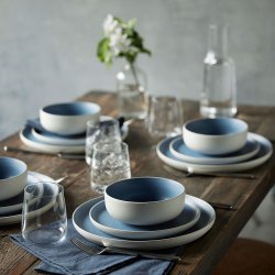 Studio Round North Sk�l �15 cm - Mat Hvid/Mat River