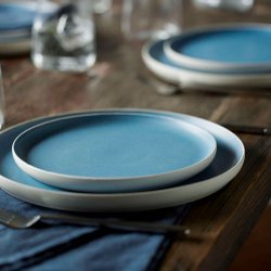 Studio Round North Middagstallerken �27 cm - Mat Hvid/Mat River