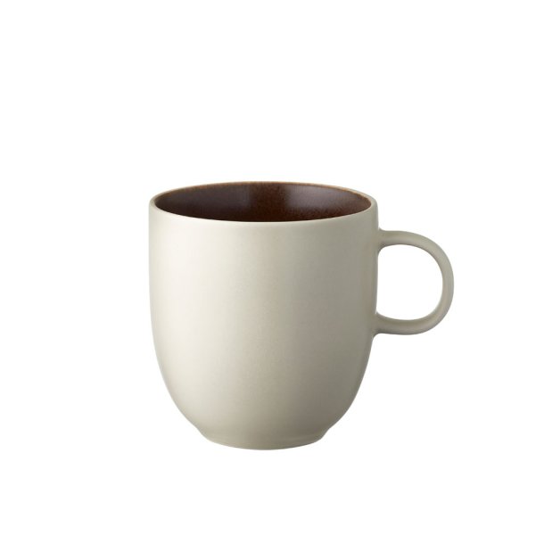 Studio Round North Krus M. Hank 33 cl. - Mat Hvid/Mat Bark