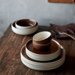 Studio Round North Sk�l �11 cm - Mat Bark/Mat Hvid