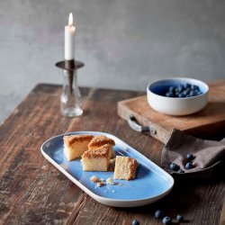 Studio Round North Serveringsfad 38x19 cm - Mat Hvid/Blank River