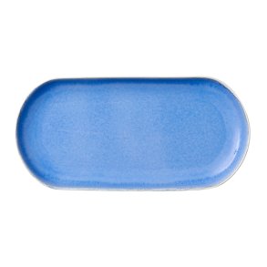 Studio Round North Serveringsfad 38x19 cm - Mat Hvid/Blank River