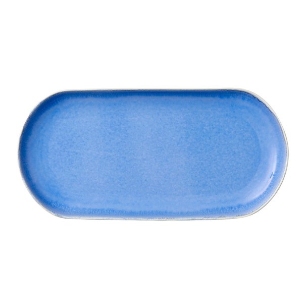 Studio Round North Serveringsfad 38x19 cm - Mat Hvid/Blank River