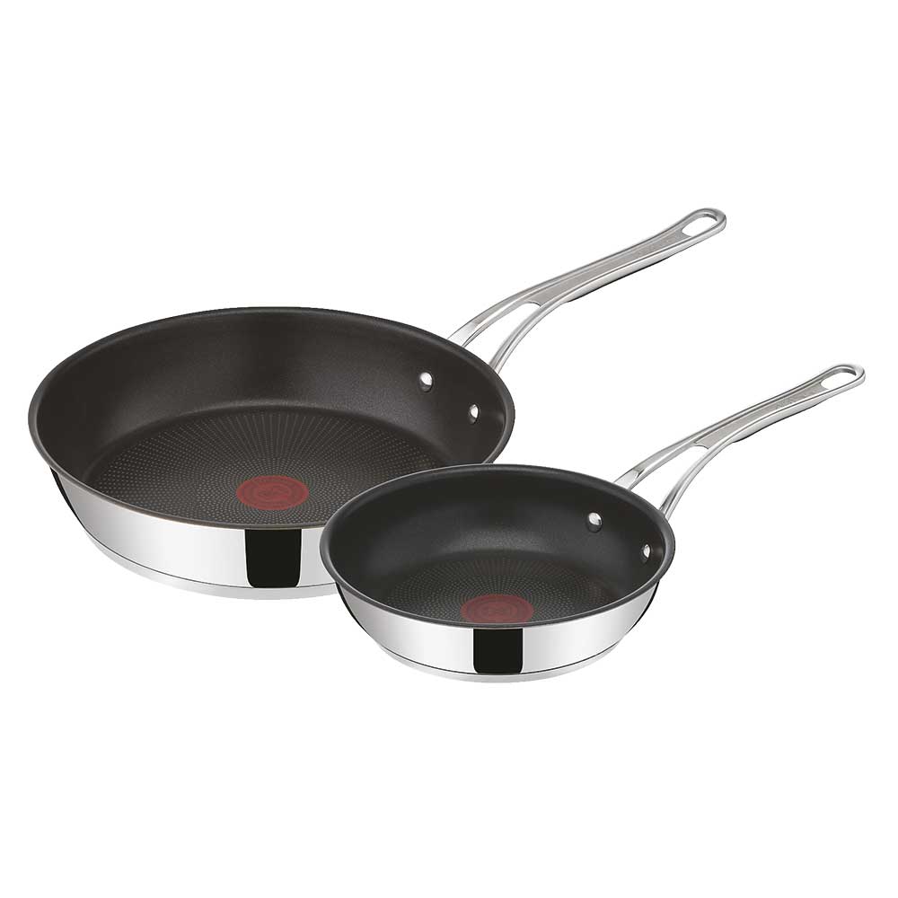 Tefal Jamie Oliver Cook's Classic SS Stegepandesæt - Non-Stick Belægning - Ø20+28 cm