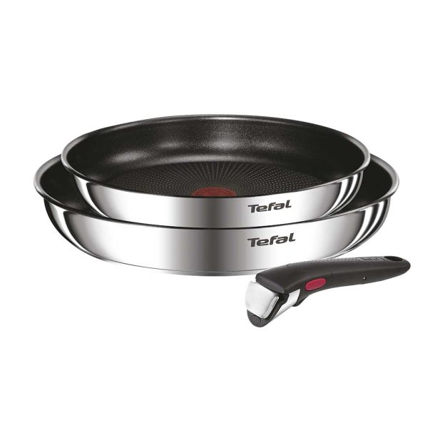 Tefal Ingenio Emotion Pandest Rustfrit Stl - Titanium Non-Stick Belgning - 24/28 cm + Hndtag