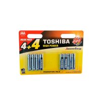 Toshiba High Power Batteri AAA - 8 stk.