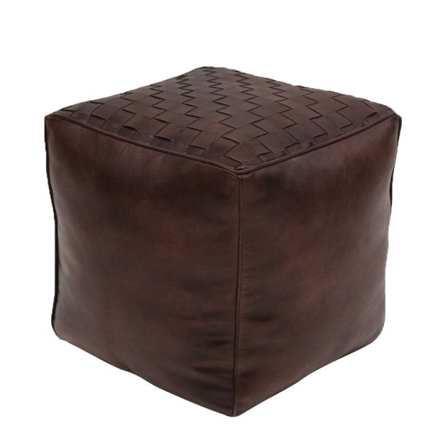 Trademark Living Ashkok Kvadratisk Lderpuf