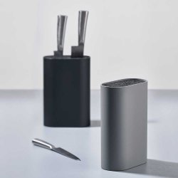 Zone Singles Knivblok Sort 17 x 9 cm