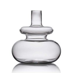 Zone Inu Vase - 33 cm. - Klar Glas