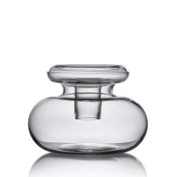 Zone Inu Vase - 33 cm. - Klar Glas