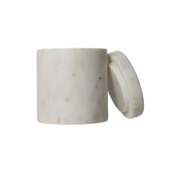 Ztone Copenhagen Marmor Krukke m. Lg - Hvid