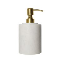 Ztone Copenhagen Marmor Sbedispenser - Hvid/Messing