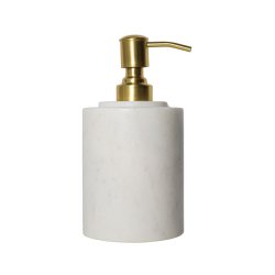 Ztone Copenhagen Marmor Badevrelsesst - 3 Dele - Hvid/Messing