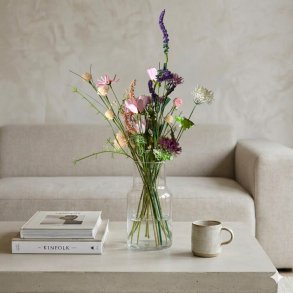 Kunstig Blomsterbuket Vild Flora - Rosa/Lavendel