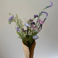 Kunstig Blomsterbuket Vild Flora - Lavendel/Lilla