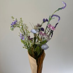 Kunstig Blomsterbuket Vild Flora - Lavendel/Lilla