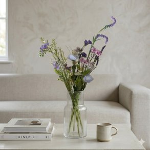 Kunstig Blomsterbuket Vild Flora - Lavendel/Lilla