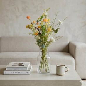 Kunstig Blomsterbuket Vild Flora - Hvid/Gul