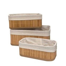 Opbevaringskurve - 3 stk. - Bambus