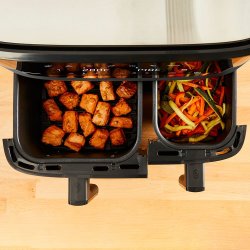 OBH Nordica Dobbelt Airfryer - Dual Easy Fry &amp; Grill - 5,3 + 3,1 Liter